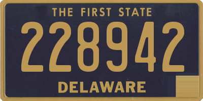 DE license plate 228942