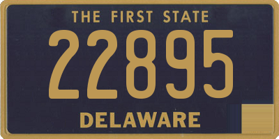 DE license plate 22895