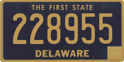 DE license plate 228955