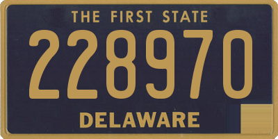 DE license plate 228970