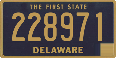 DE license plate 228971