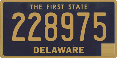 DE license plate 228975