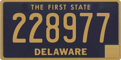 DE license plate 228977