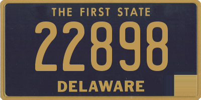 DE license plate 22898