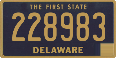 DE license plate 228983