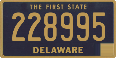 DE license plate 228995