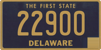 DE license plate 22900