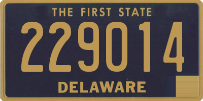 DE license plate 229014