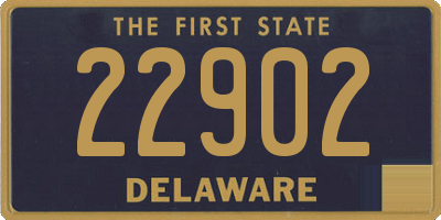 DE license plate 22902