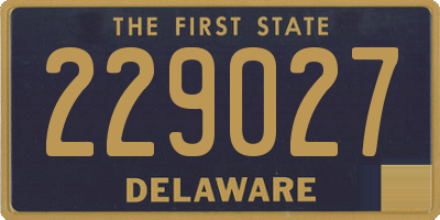 DE license plate 229027