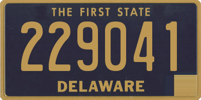 DE license plate 229041