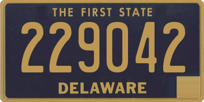 DE license plate 229042