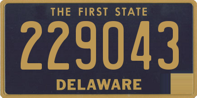 DE license plate 229043