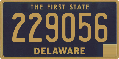 DE license plate 229056