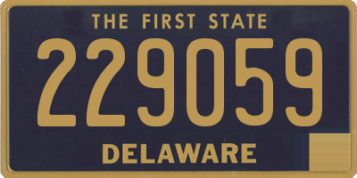 DE license plate 229059