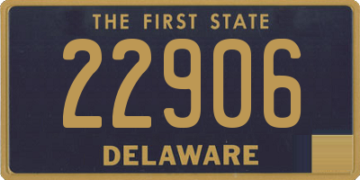 DE license plate 22906