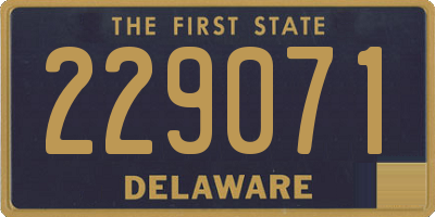 DE license plate 229071