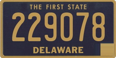 DE license plate 229078