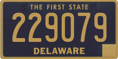 DE license plate 229079