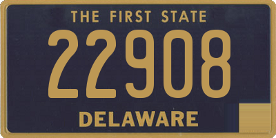 DE license plate 22908