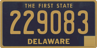 DE license plate 229083