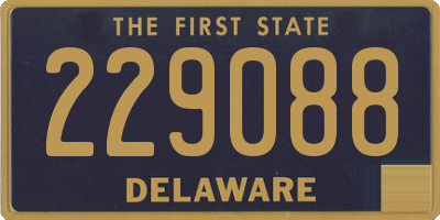 DE license plate 229088