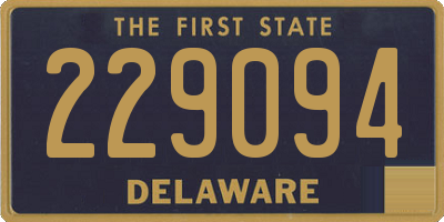 DE license plate 229094