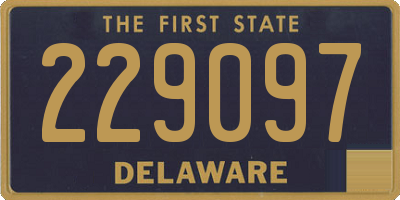 DE license plate 229097