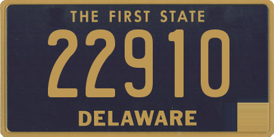 DE license plate 22910