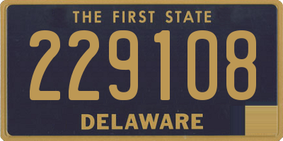 DE license plate 229108