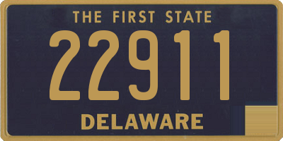 DE license plate 22911