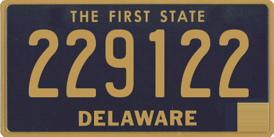 DE license plate 229122