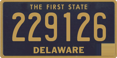 DE license plate 229126