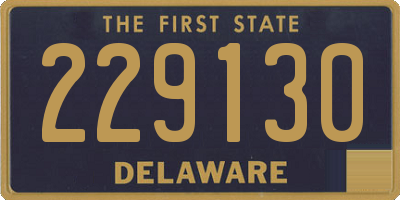DE license plate 229130