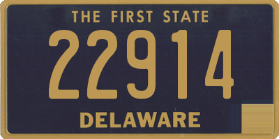 DE license plate 22914