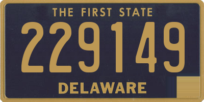 DE license plate 229149