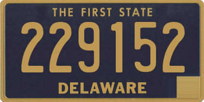 DE license plate 229152