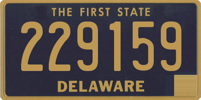 DE license plate 229159