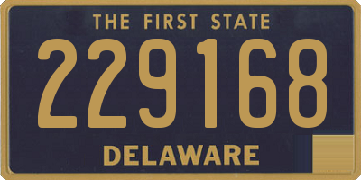 DE license plate 229168