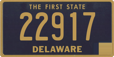 DE license plate 22917