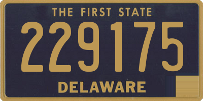 DE license plate 229175