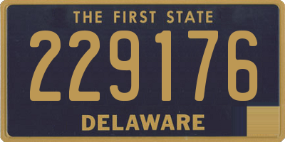 DE license plate 229176
