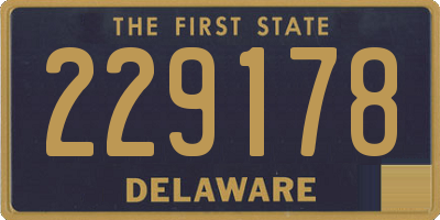 DE license plate 229178