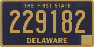 DE license plate 229182