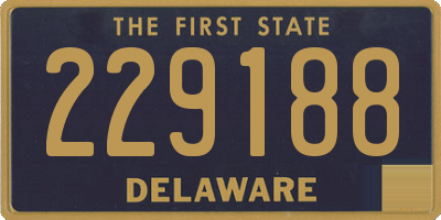 DE license plate 229188