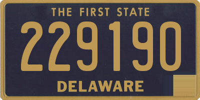 DE license plate 229190