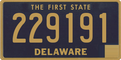 DE license plate 229191