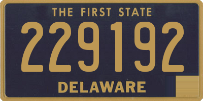 DE license plate 229192