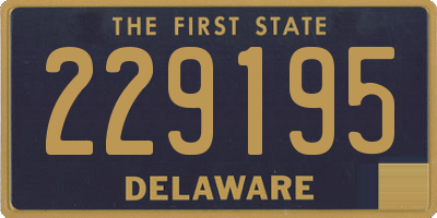 DE license plate 229195
