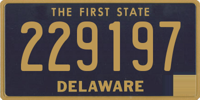 DE license plate 229197